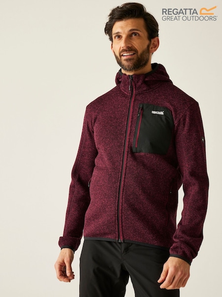 Regatta Red Hooded Newhill Fleece (H70295) | €59