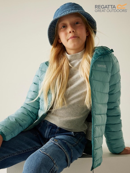 Regatta Green Jnr Hooded Marizion Midweight Coat (H70297) | €44