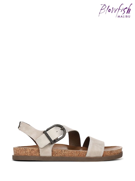 Creme - Blowfish Malibu Regular Fit Lance Strappy Black Sandals (H70330) | 94 €