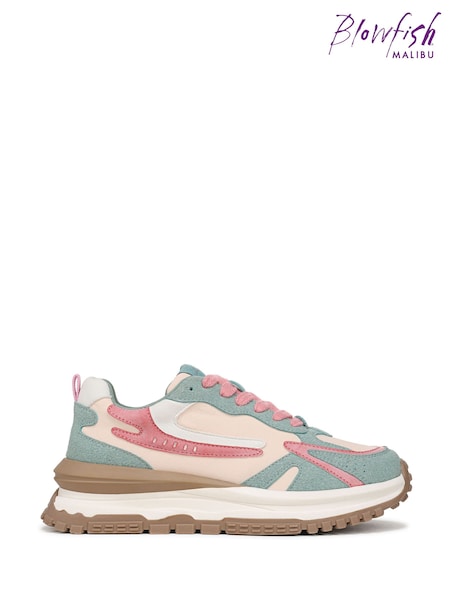 Blowfish Malibu Regular Fit Green Leo Lace-Up Trainers (H70332) | R$ 545