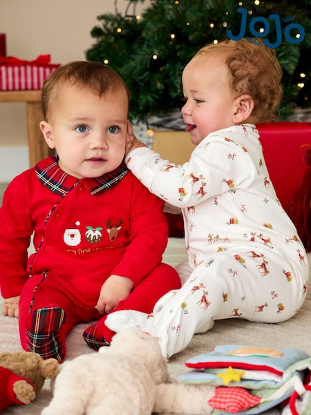 JoJo Maman Bébé Red Sleepsuit (H70489) | R$ 225