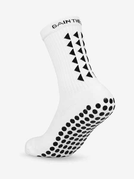 Weiß und Schwarz - Gain the Edge Midcalf Grip 3.0 Socks (H70706) | 16 €