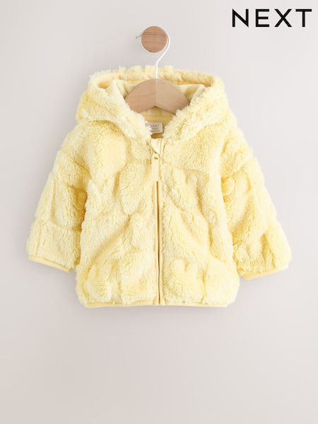 Yellow Bunny Baby Fleece Hooded Zip Jacket (0mths-2yrs) (H70775) | OMR8 - OMR9