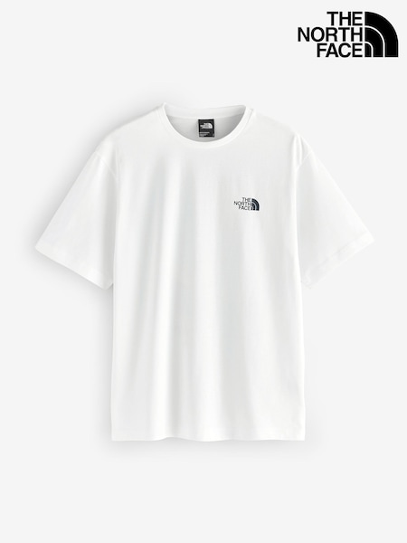 The North Face White Vintage Mountain Back Print T-Shirt (H70786) | €42