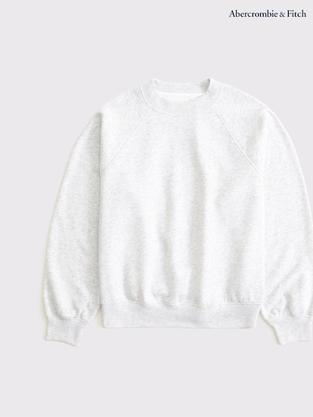 Abercrombie & Fitch Grey Raglan Crew Sweatshirt (H70810) | €58