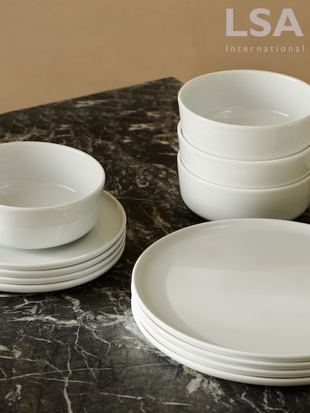 LSA International 12 Piece White Collective Dinner Set (H70975) | €171