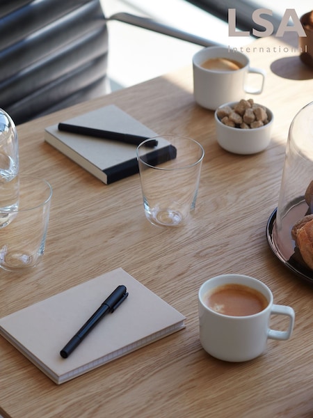 LSA International Set of 2 White Collective Coffee and Tea Cups 260ml (H70984) | €29