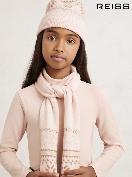 Reiss Farah Fair Isle Hat And Scarves Set With Wool (H70999) | 55 €