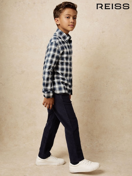 Reiss Navy Blue Bailes Shirt (H71015) | AED302