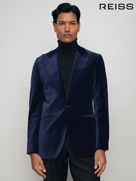 Reiss Apsara Single-Breasted Velvet Tailored-Fit Blazer (H71029) | 425 €