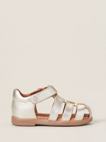 Zig+Star Gold Kids Cosmic Infant Closed Toe Sandals (H71109) | R$ 485 - R$ 535