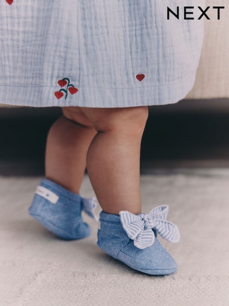 Azul - Baby Floral Print Boots (0-18mths) (H71248) | R$ 110