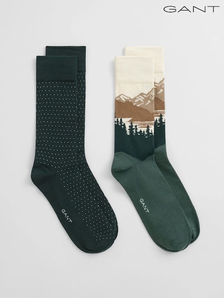 GANT Green Mountain Scenery Socks 2 Pack (H71333) | €35