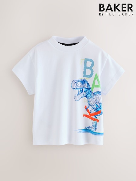Baker by Ted Baker Dinosaur Graphic T-Shirt (H71344) | AED96 - AED120