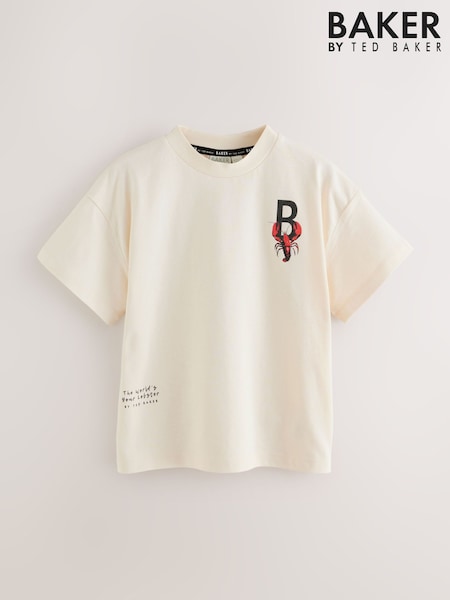 Baker by Ted Baker Oversized Graphic T-Shirt (H71357) | AED96 - AED132