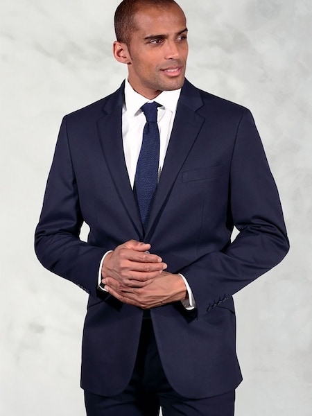 Brook Taverner Blue Plain Suit Jacket (H71381) | €128