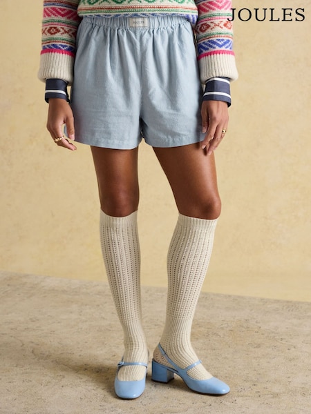 Joules Amara Blue Pull On Cotton Short (H71448) | €38
