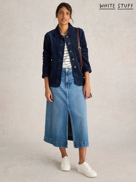 White Stuff Blue Carrie Cord Jacket (H71487) | €108
