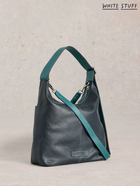 White Stuff Blue Sophia Leather Cross-Body Bag (H71491) | AZN 173
