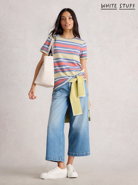 White Stuff Abbie Stripe T-Shirt (H71498) | R$ 290