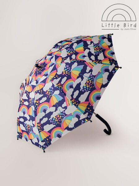 Navy - Little Bird By Jools Oliver Rainbow Handle Umbrella