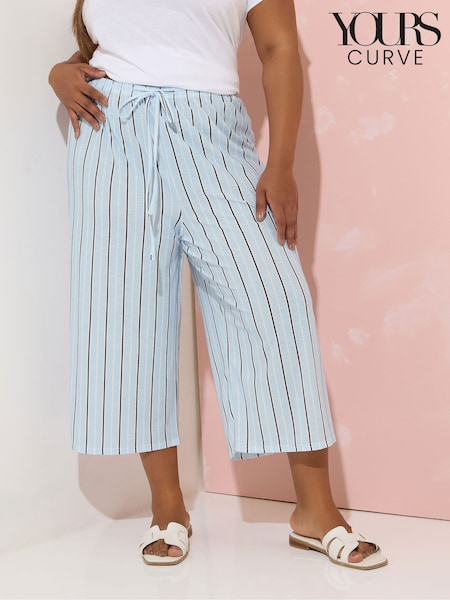 Yours Curve Blue Stripe Culottes (H71592) | €35