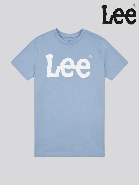 Blau - Lee Boys Wobbly Graphic Print T-Shirt (H71599) | 28 € - 34 €