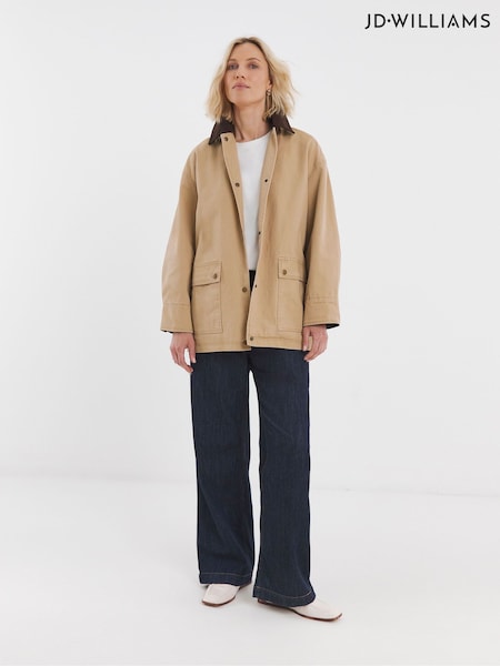 JD Williams Cord Collar Barn Utility Jacket (H71638) | 85 €