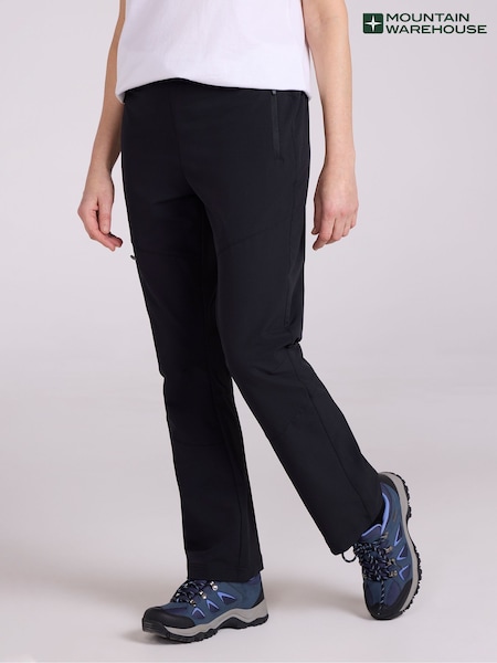 Mountain Warehouse Black Womens Kenton Water Resistant Quick Drying Walking Trousers (H71683) | R$ 475