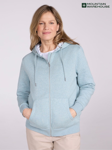 Mountain Warehouse Green Womens Penzance Zip-Through Hoodie with UV Max Protection (H71700) | R$ 345