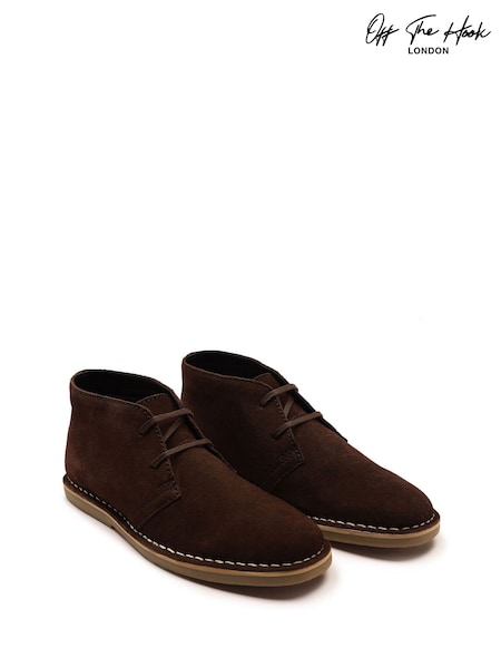 Off The Hook Light Brown Sahara Suede Leather Desert Lace-Up Chukka Boots (H71793) | €46
