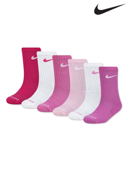 Rosa - Nike Performance Crew Socks 6 Pack (H71822) | 32 €