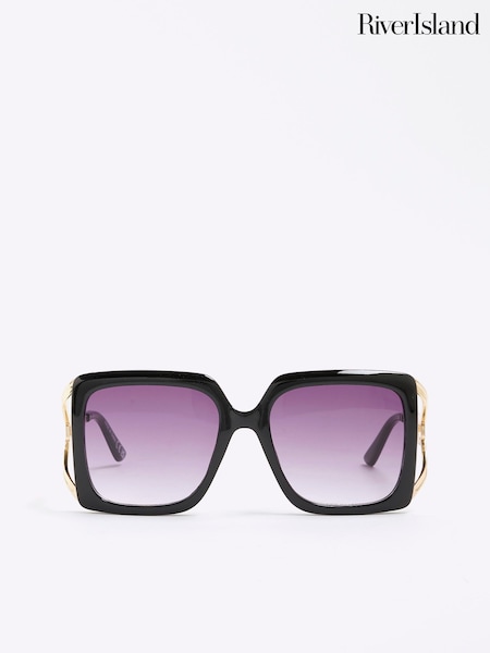 River Island Square Cut Out Sunglasses (H71858) | R$ 215