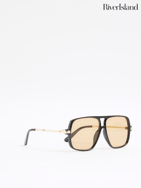 River Island Aviator Metal Sunglasses (H71862) | R$ 195