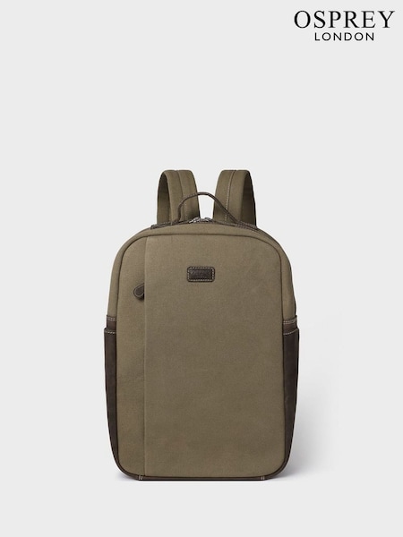 Osprey London Green The Hunter Canvas & Leather Backpack (H72305) | €165