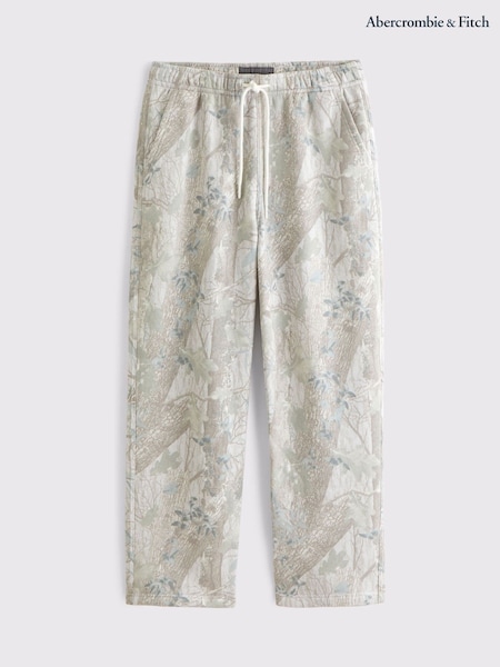 Abercrombie & Fitch Green Essential Baggy Camo Trousers (H72331) | 380 zł