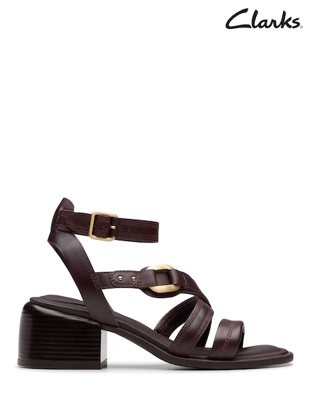 Clarks Red Morwyn Strap Sandals (H72396) | €102