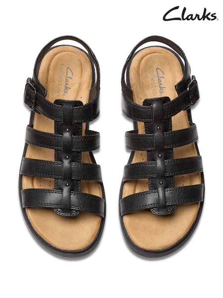 Clarks Black Trivanni Lux Sandals (H72397) | €78