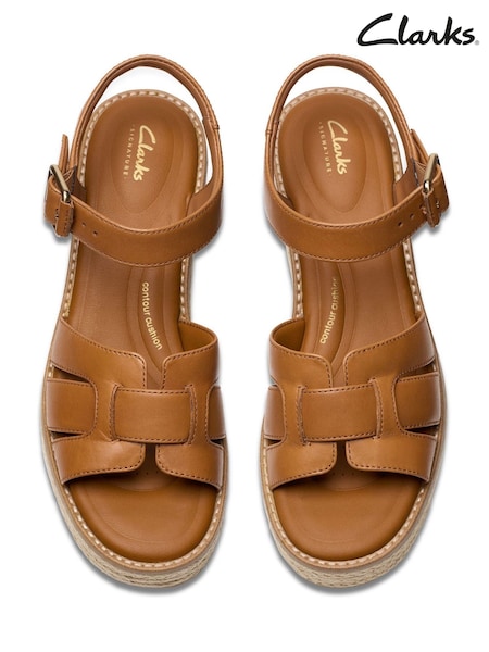 Clarks Brown Coledale Strap Sandals (H72404) | €102