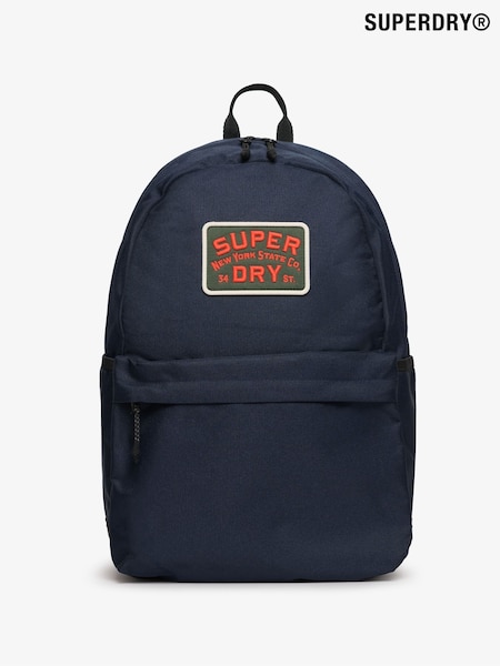 Superdry Blue Classic Patch Montana Backpack (H72543) | €61