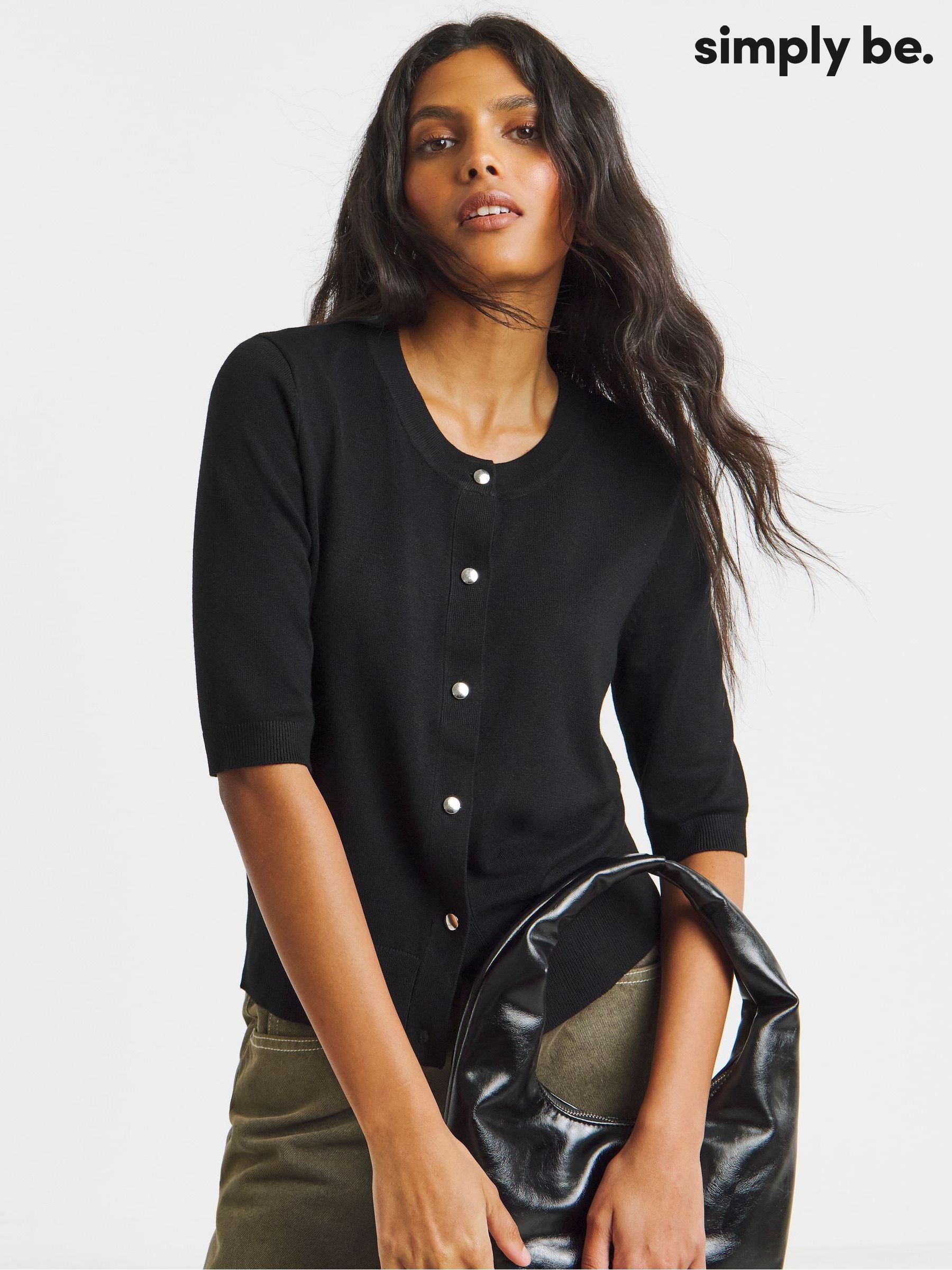 ENCOMING KNITTED SHORT CARDIGAN encoming/ KNITTED SHORT CARDIGAN