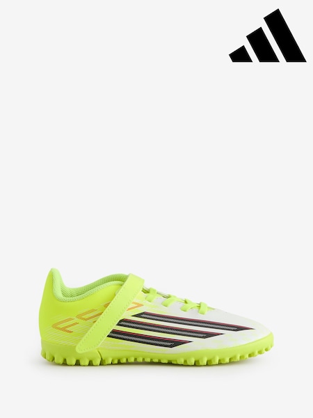 adidas Yellow F50 Club Hook & Loop Turf Football Kids Trainers (H72588) | R$ 345