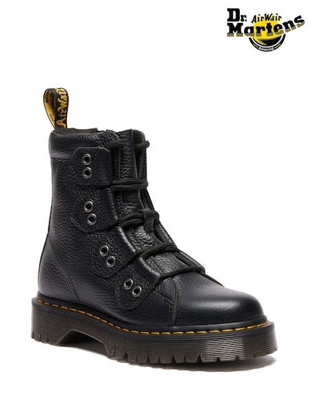 Dr. Martens Black 1460 Bex Ltt Milled Nappa Boots (H72611) | €229