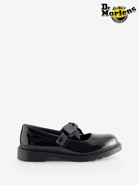 Dr. Martens Black Maccy Ii T Patent Lamper Shoes (H72621) | AED524