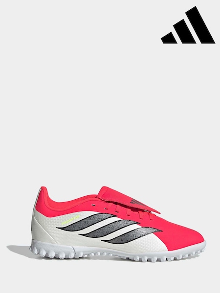adidas Red Predator Club Fold-Over Tongue Turf Football Kids Trainers (H72635) | R$ 445