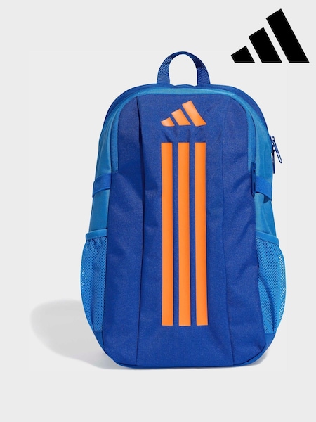 adidas Blue/Orange Kids 3 Stripe Backpack (H72677) | €32