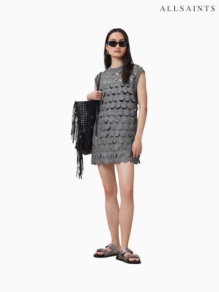 AllSaints Grey Iris Dress (H73506) | €330