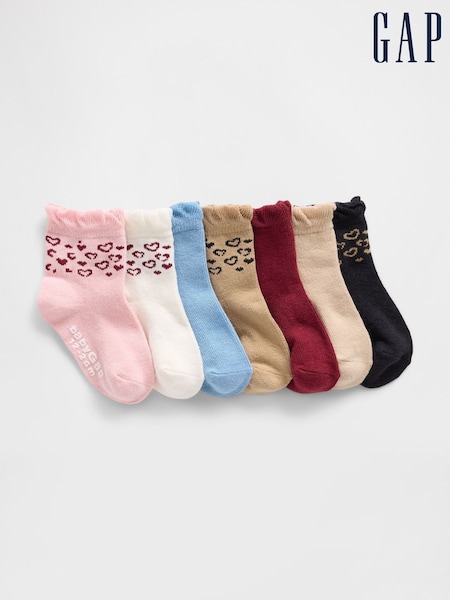 Gap Ruffle Quarter Crew Socks 7 Pack (H73965) | 20 €