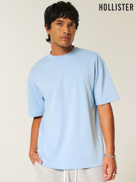 Hollister Boxy Cooling Crew Neck T-Shirt (H74013) | 79 QAR