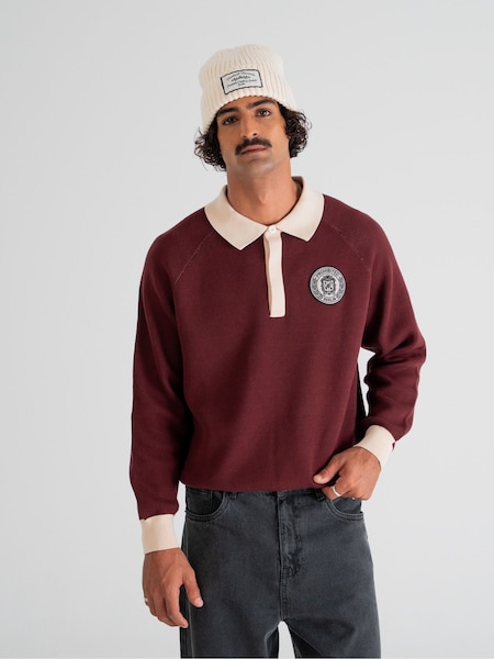 Prohibited Red Cup Knitted Jumper (H74053) | €98